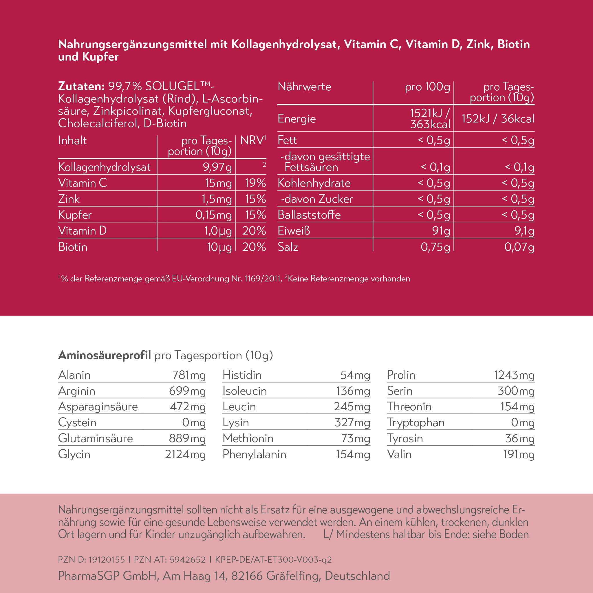 pureSGP KOLLAGEN PEPTIDE